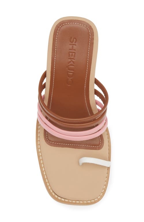 Shop Shekudo Bondi Toe Loop Sandal In Pink