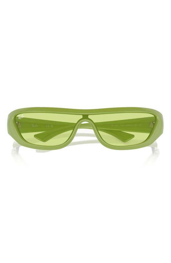 Shop Ray Ban Ray-ban Xan 134mm Wraparound Sunglasses In Green