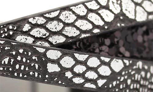 Shop Olivia Welles Design Wrap Bracelet In Silver/black