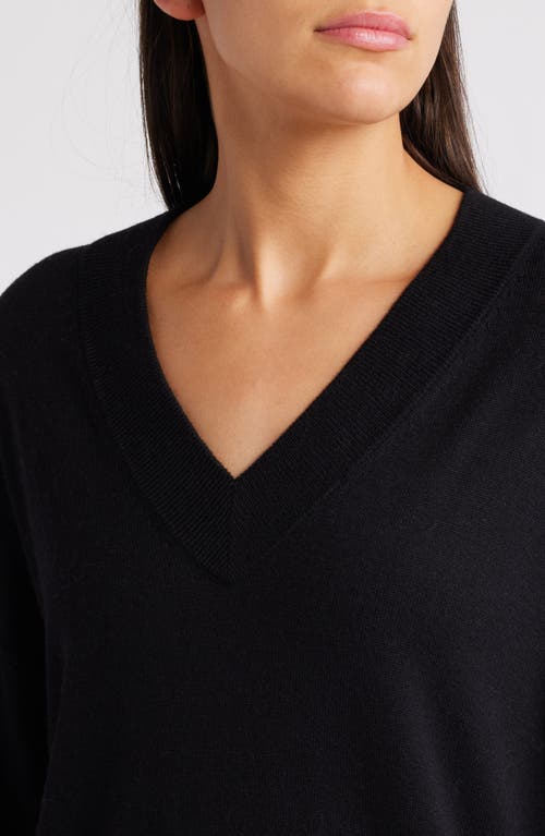 Shop Treasure & Bond Relaxed V-neck Sweater In Black