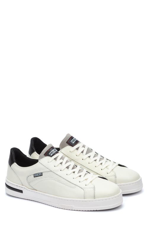 Pikolinos Xativa Basic Punched Sneaker In Off White