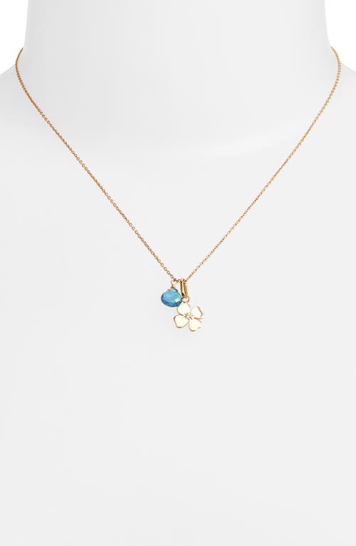 Anzie Women's X Mel Soldera 14k Yellow Gold, 0.01 Tcw Diamond & London Blue Topaz Pendant Necklace In Blue