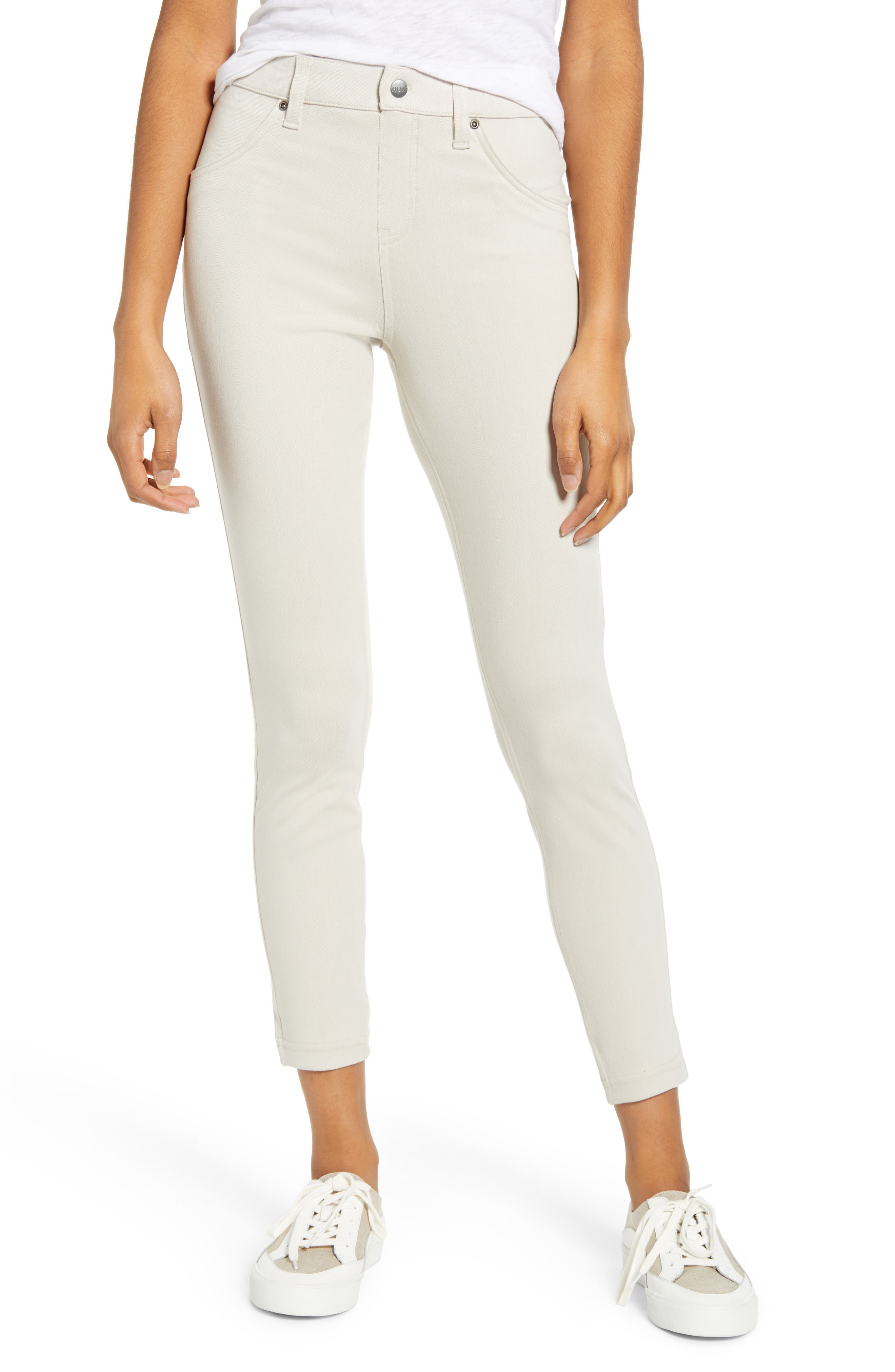 plus size high waisted white pants