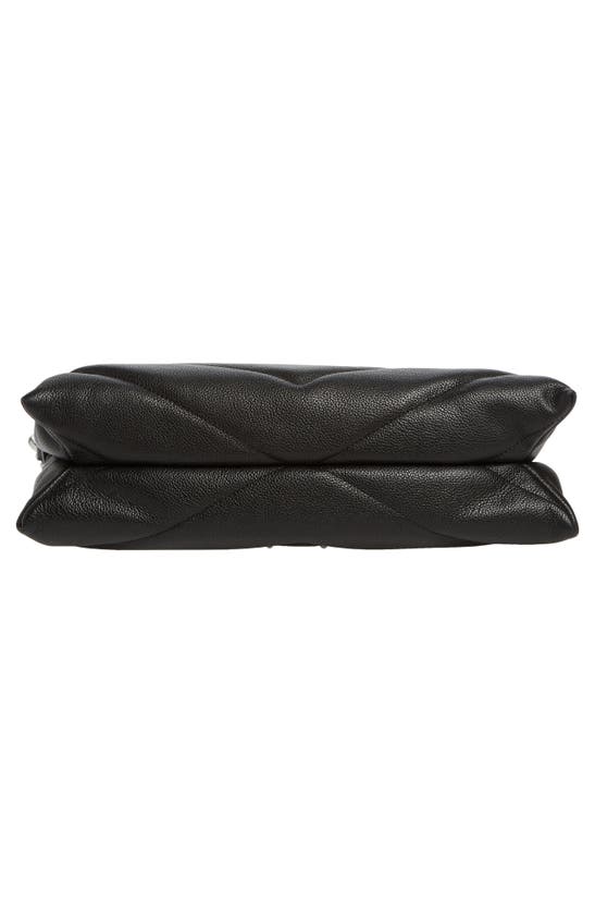 Rebecca Minkoff Edie Maxi Leather Crossbody Bag In Black