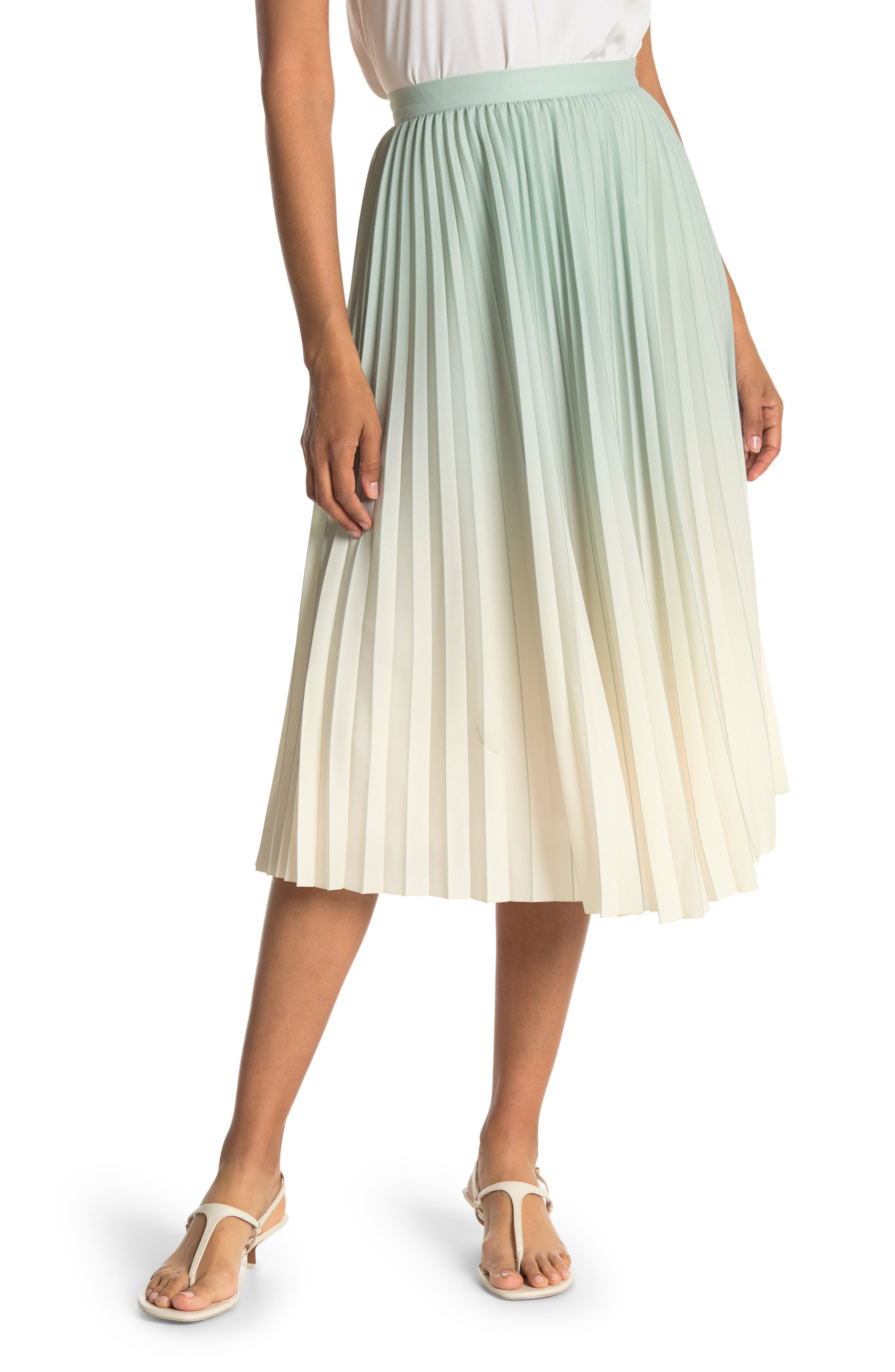 REISS MILA OMBRE PLEATED MIDI SKIRT,5054832500615