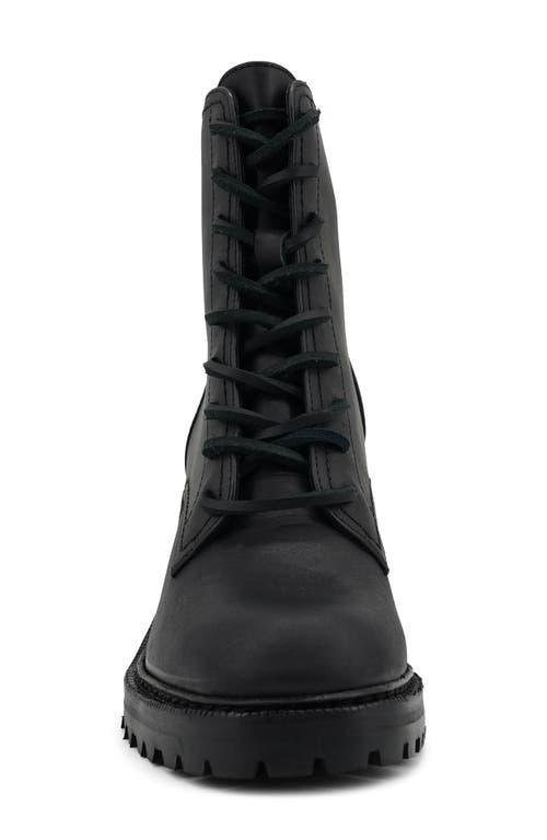 Artisan Crafted By Zigi Semi High Lace-up Boot In Black Leather
