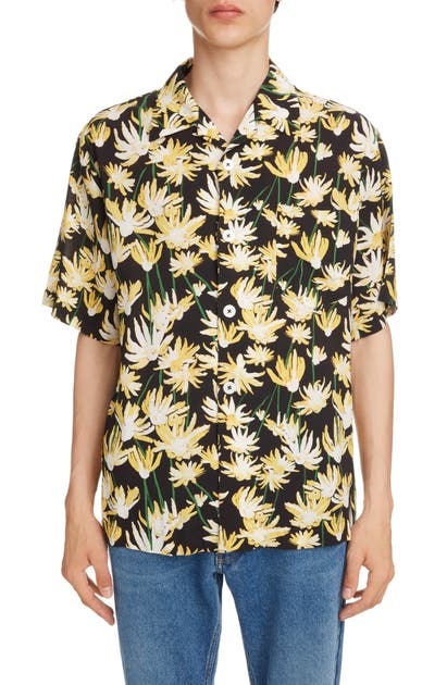LOEWE DAISY PRINT BOWLING SHIRT,H2109870SU