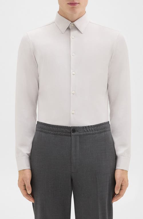 Sylvain ND Structure Knit Button-Up Shirt in Vapor