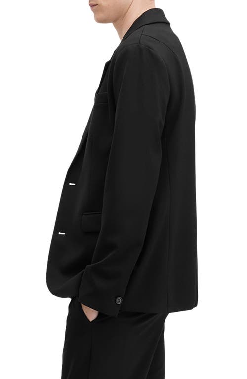 Shop Allsaints Helm Black Stretch Sport Coat