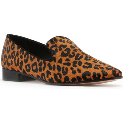 Schutz Graa Genuine Calf Hair Loafer- Brown
