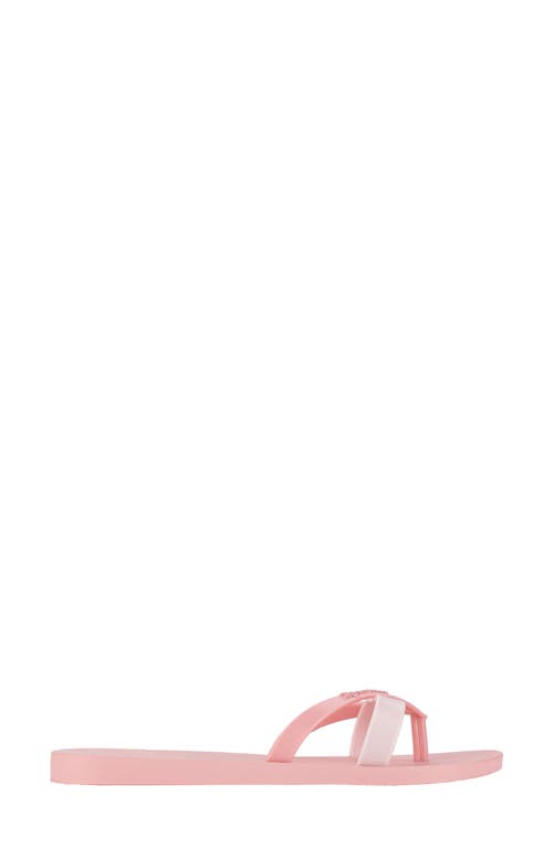 Ipanema 'kirei Silk' Flip Flop In Pink/white