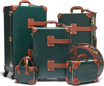 The Diplomat Mini  Dark Green Vintage Style Suitcase Trunk Purse