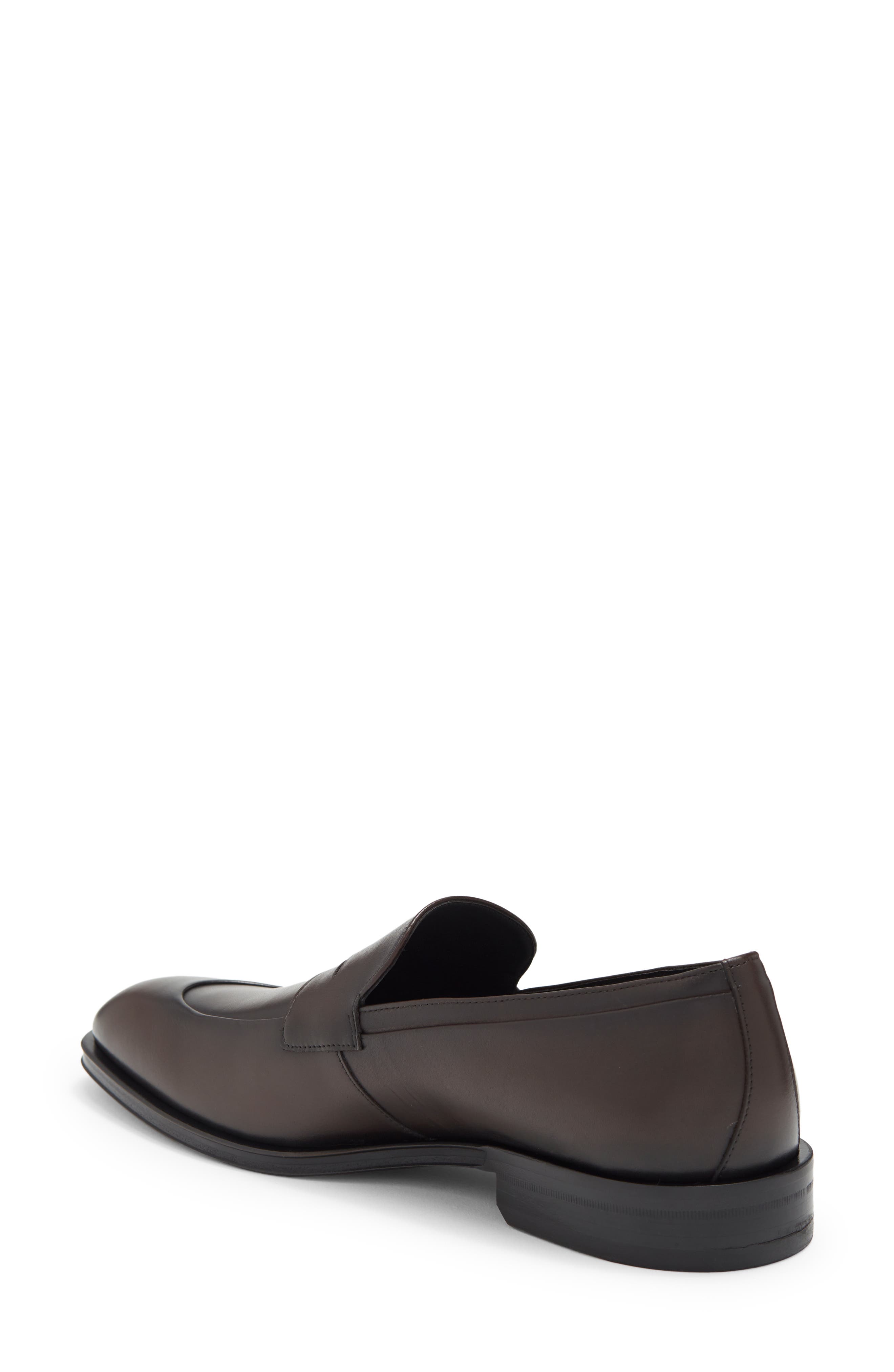 BOSS Derrek Penny Loafer in Dark Brown | Smart Closet