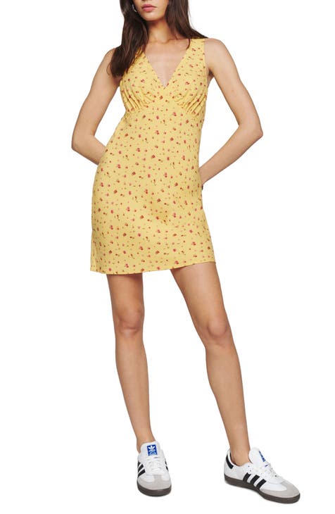 Nordstrom yellow floral outlet dress