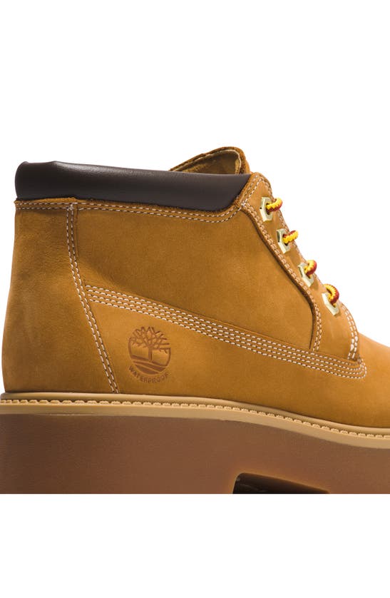 Shop Timberland Stone Street Platform Waterproof Chukka Boot In Wheat