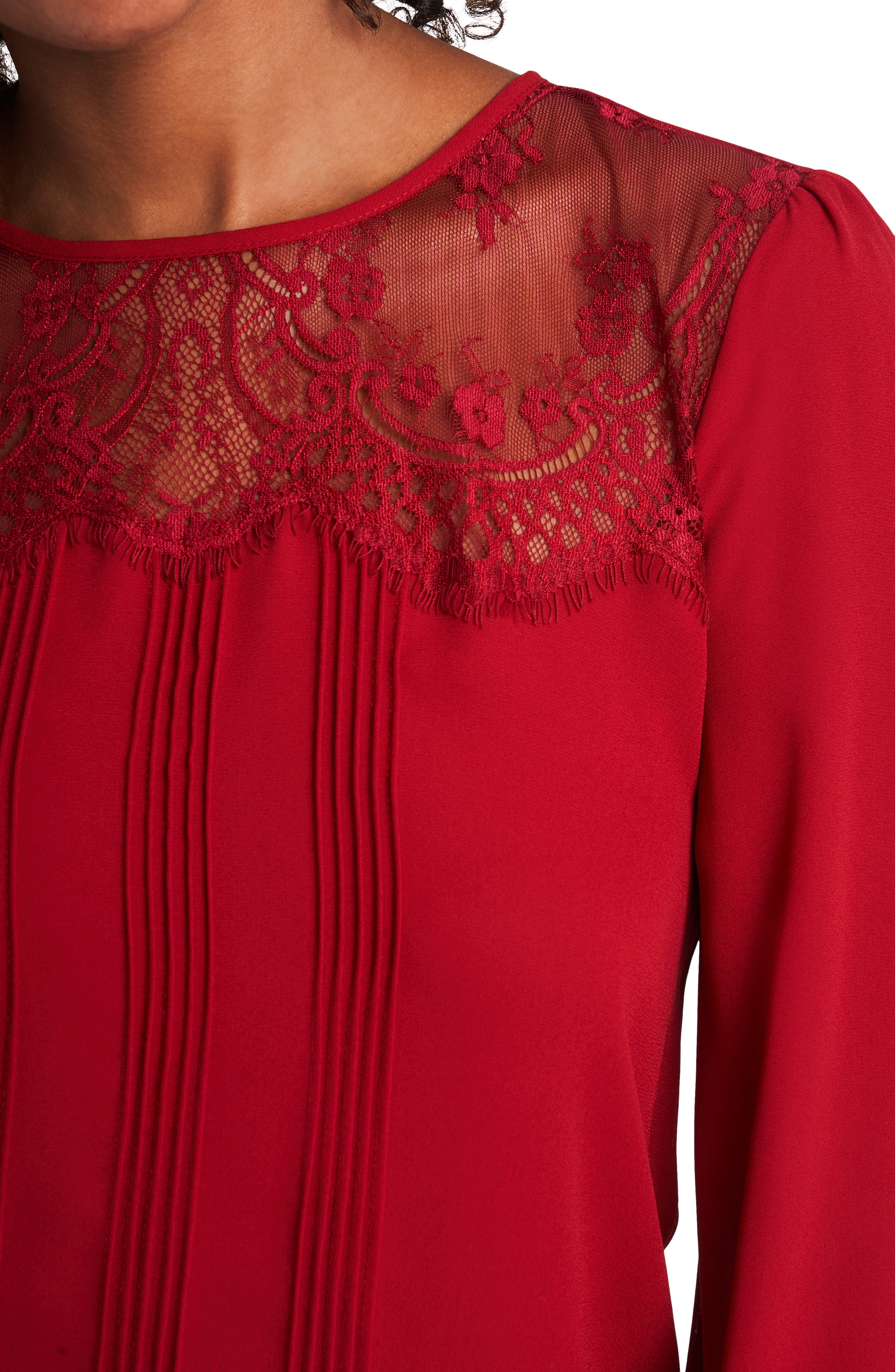 vince camuto lace blouse