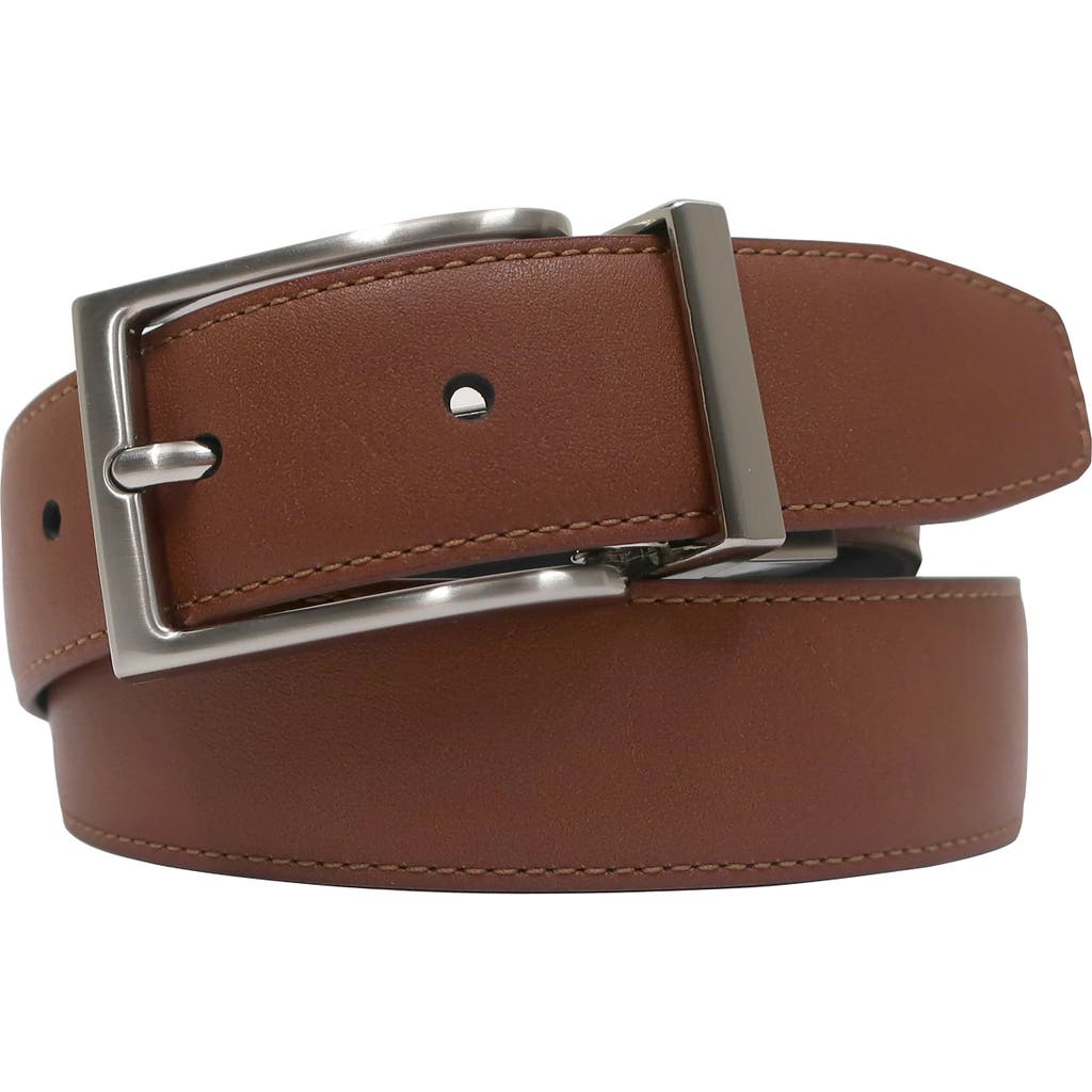 Shop Boconi Reversible Leather Belt In Cog/black