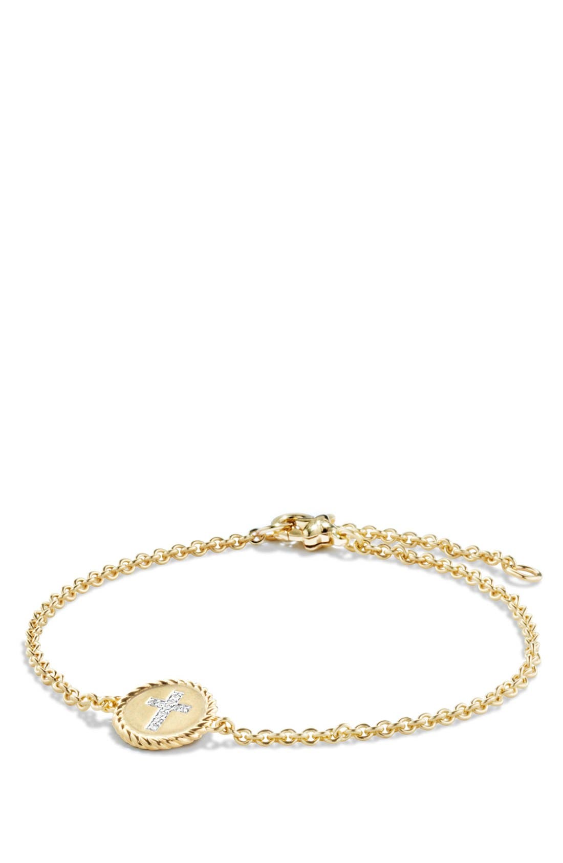 David Yurman 'Cable Collectibles' Cable Pavé Charm Bracelet with