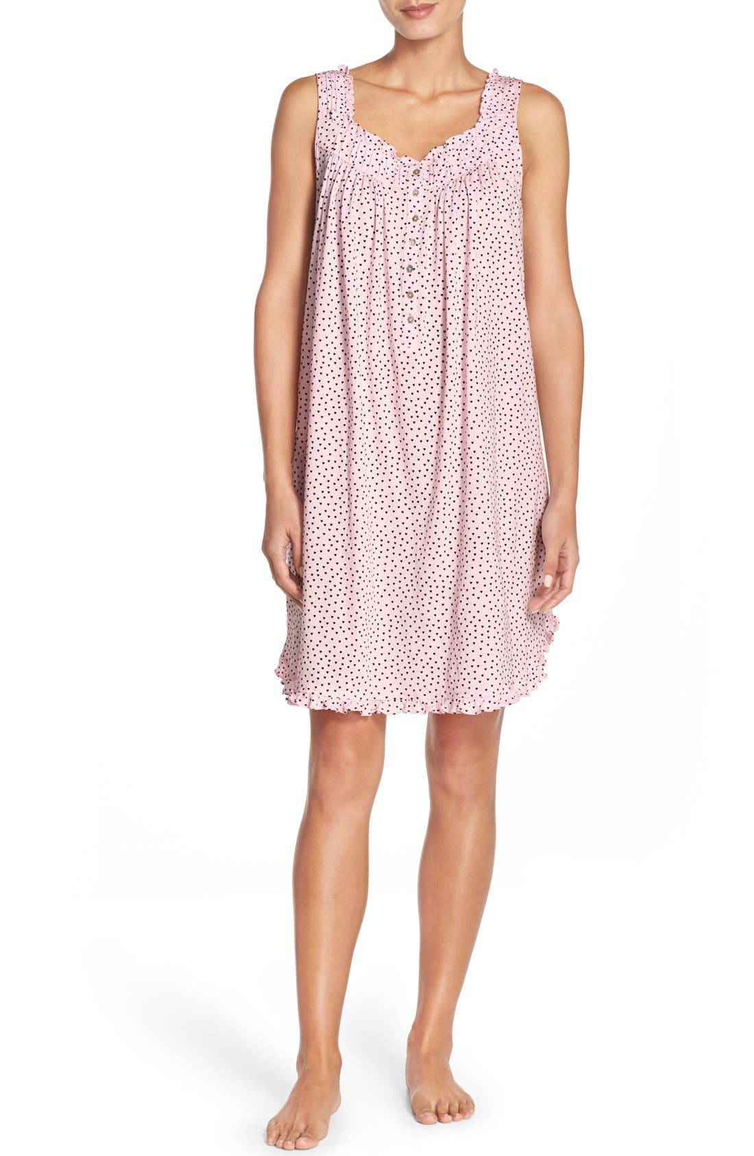 Eileen West Heart Print Cotton Nightgown Nordstrom