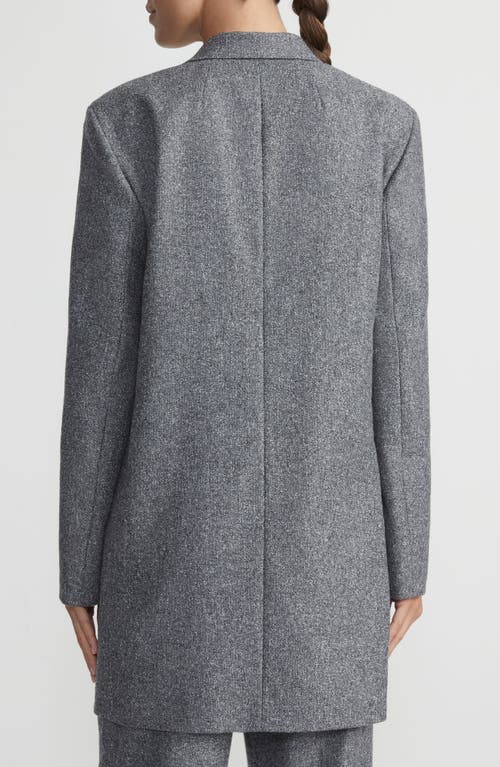 Lafayette 148 Flecked Donegal Flap Pocket Jacket In Graphite Multi