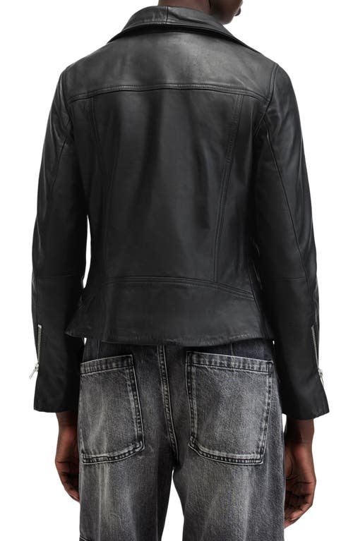 Shop Allsaints Ellis Biker Jacket In Black