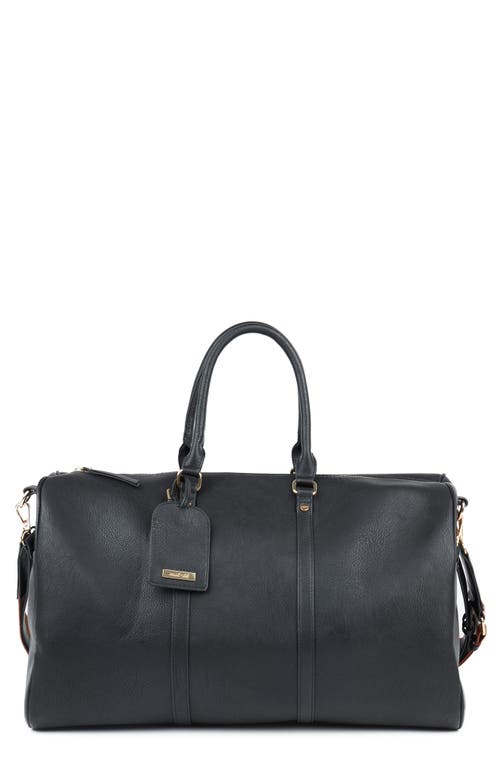 Mali + Lili Marla Duffle Bag with Shoe Pouch in Black