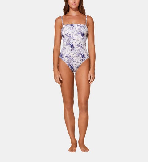 VILEBREQUIN Women Bustier One-Piece Swimsuit Pearl