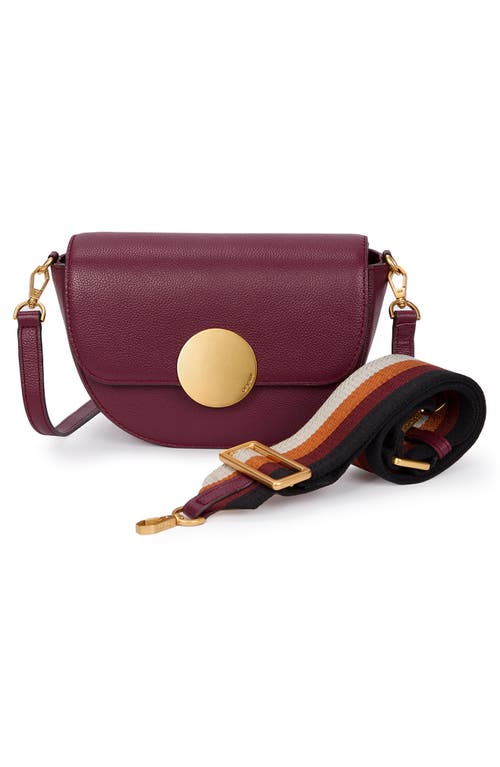 ORYANY ORYANY LOTTIE LEATHER SADDLE CROSSBODY BAG
