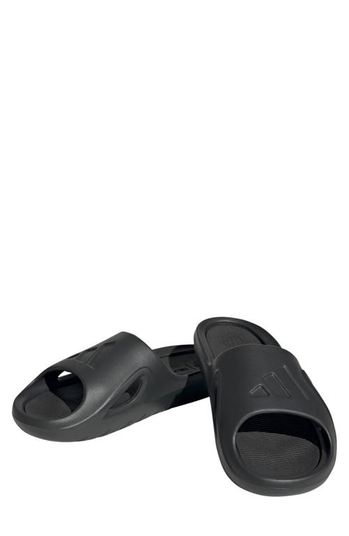 Shop Adidas Originals Adidas Adicane Slide Sandal In Carbon/carbon/core Black