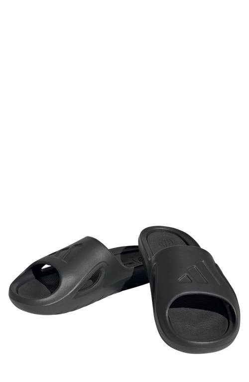 Adidas Originals Adidas Adicane Slide Sandal In Carbon/carbon/core Black