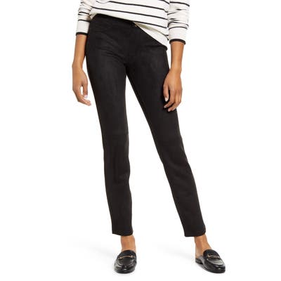 Hue Microsuede Leggings, Black