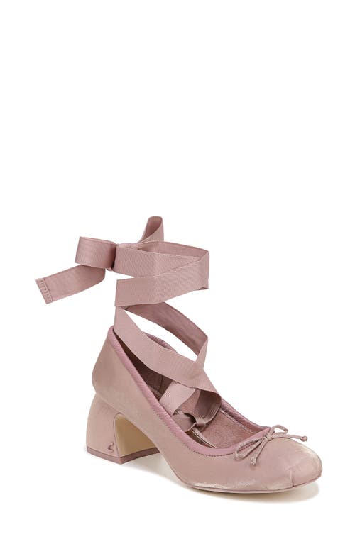 Della Ankle Wrap Pump in Blush French Macaroon