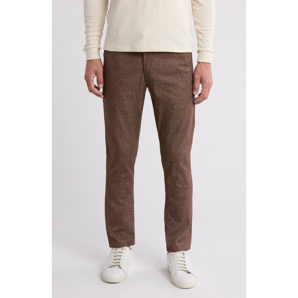 Ag Marshall Flat Front Pants In Brown