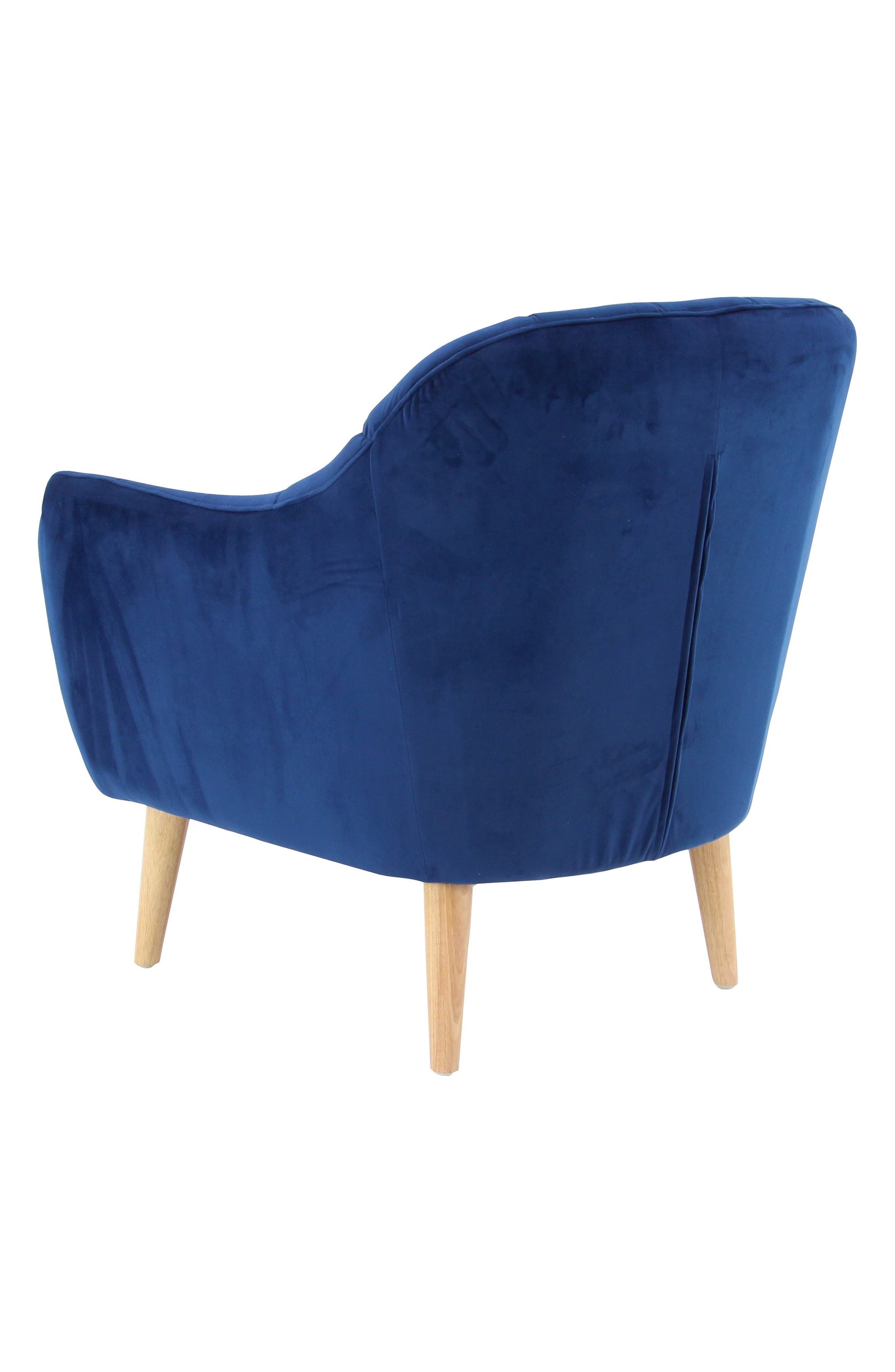 GINGER BIRCH STUDIO Blue Tufted Accent Chair Nordstromrack
