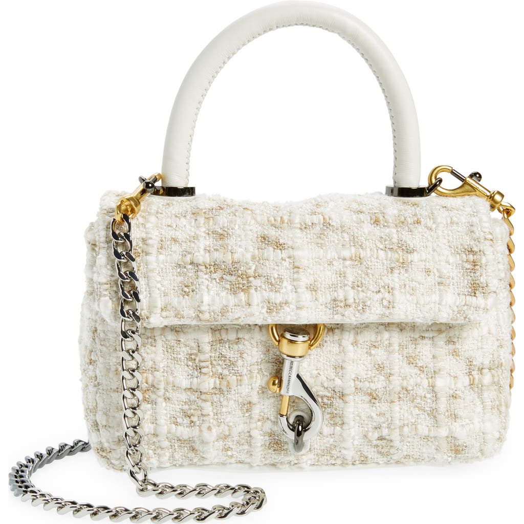 Rebecca Minkoff Edie Top Handle Bag In Camel/paper
