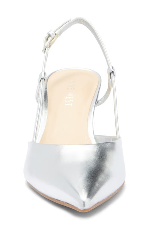 Nine West Rowen Slingback Pump In Silver