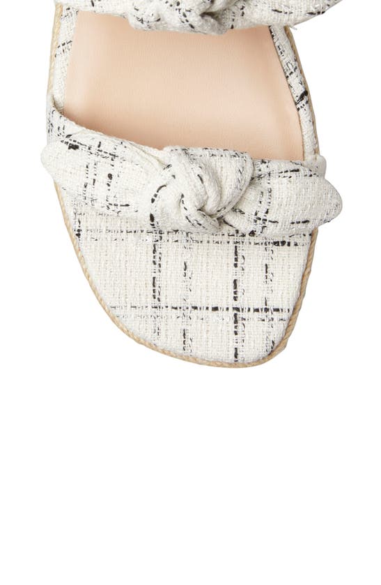 Stuart Weitzman Bandeau Espadrille Flatform Sandal In Cream