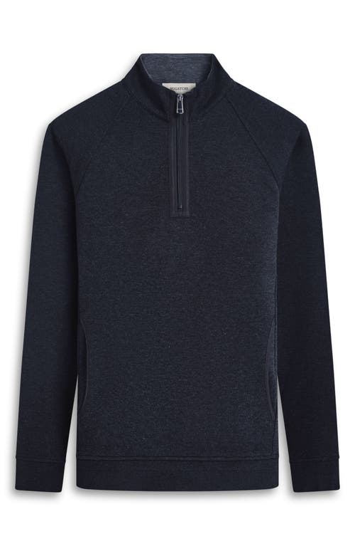 Shop Bugatchi Quarter Zip Pullover In Black