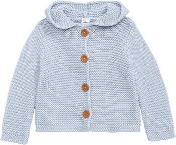 Baby Organic Cotton Hooded Cardigan