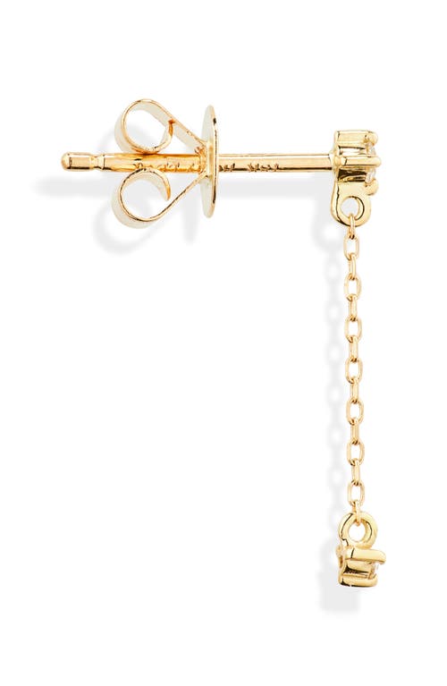 Shop Bony Levy Icon Linear Diamond Drop Earrings In 18k Yellow Gold