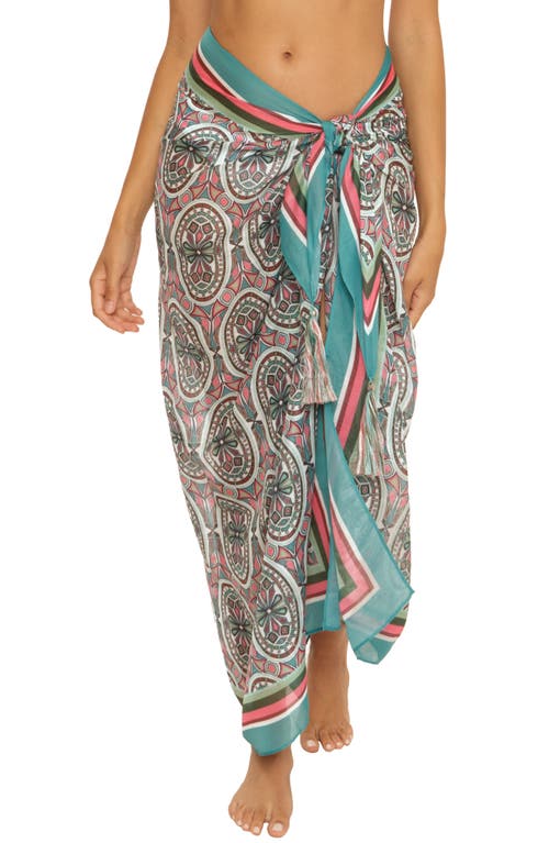 Becca Recycled Polyester Cover-Up Sarong in Mosaic