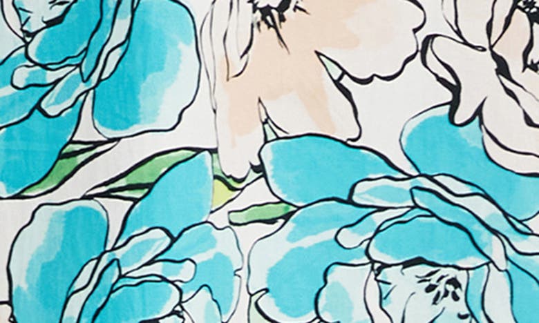 Shop Estelle Nadja Floral Cotton Midi Dress In Print