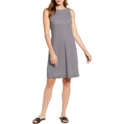 Tommy Bahama Geo Breezy Sleeveless Shift Dress, Black