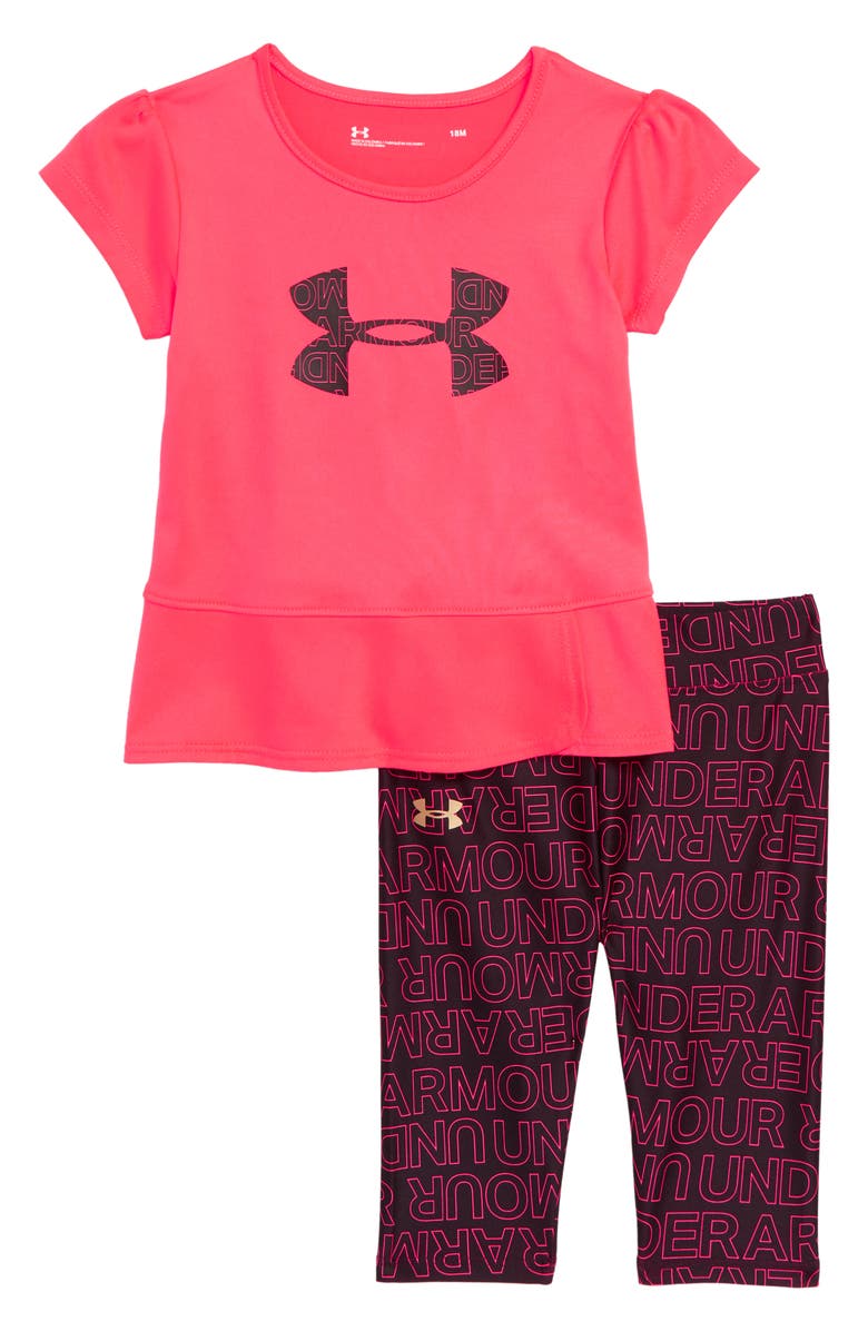 Under Armour Wordmark Tee Leggings Set Baby Girls Nordstrom