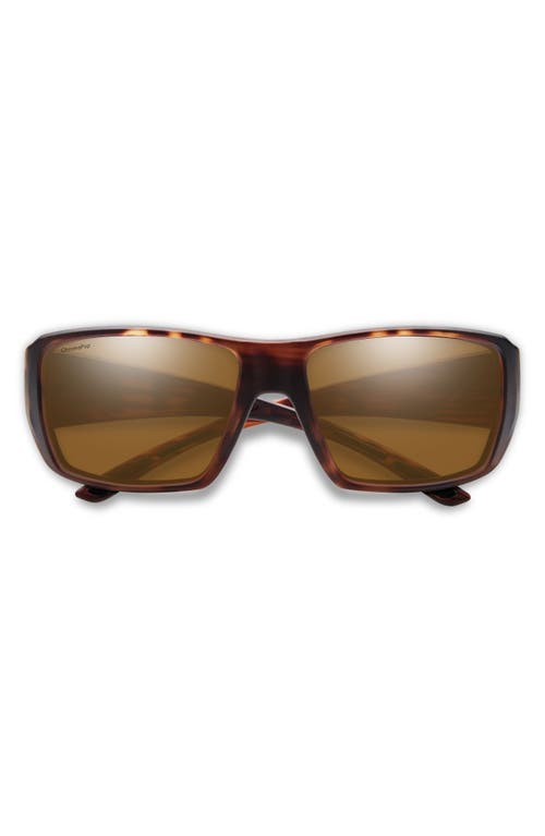 Smith Guides Choice 63mm Chromapop™ Polarized Oversize Square Sunglasses In Brown