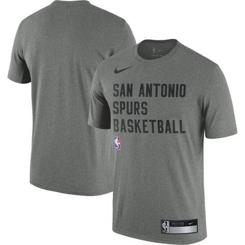 San Antonio Spurs Nike Youth Practice Logo Legend Long Sleeve Performance T- Shirt - Black