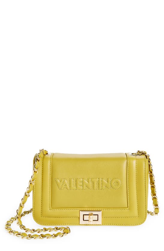 Shop Valentino By Mario Valentino Beatriz Embossed Crossbody Bag In Wild Moss