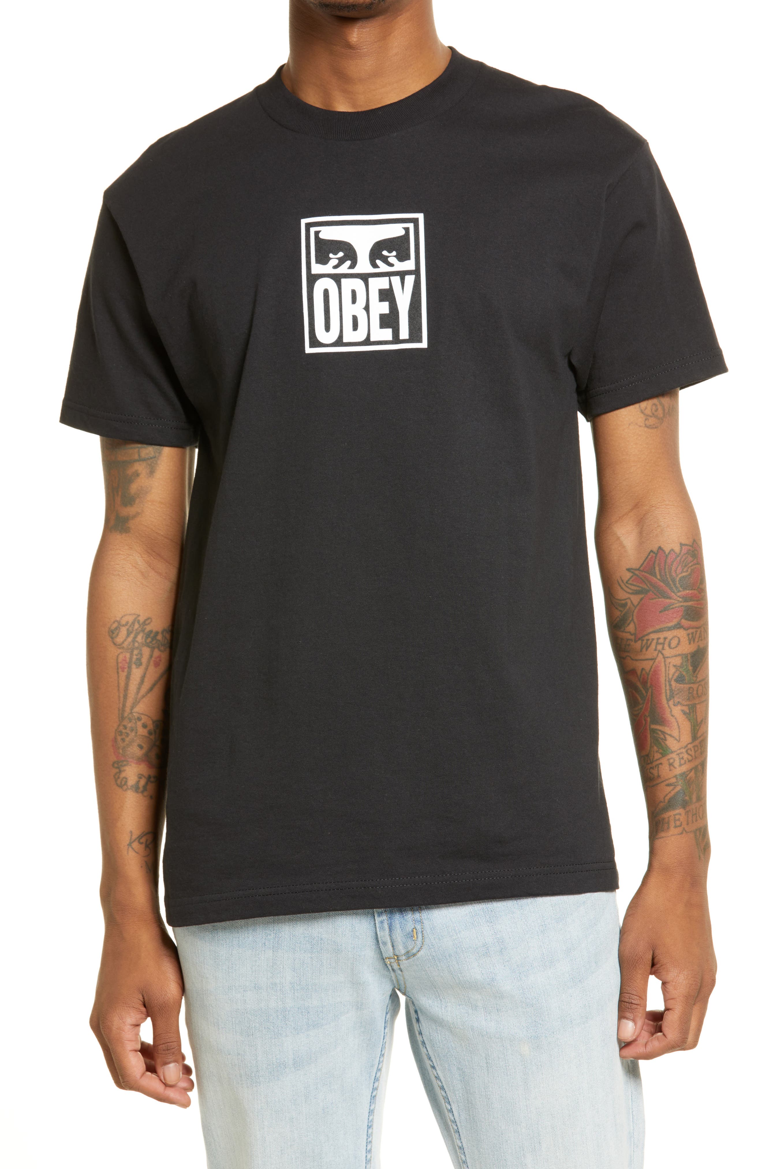 obey eyes icon black coaches jacket