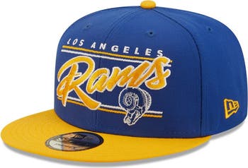 New Era Men's New Era Royal/Gold Los Angeles Rams Team Script 9FIFTY ...
