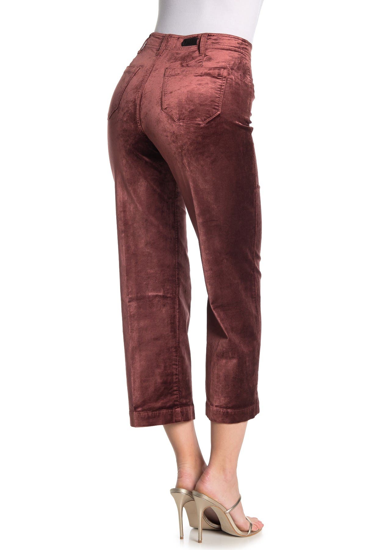 Paige Nellie Velvet Culotte Pants In Light/pastel Pink ModeSens